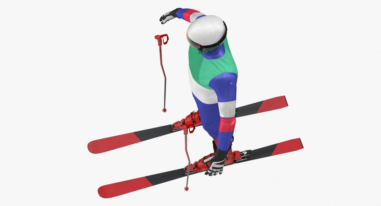 3D Full Skier Equipment Generic model