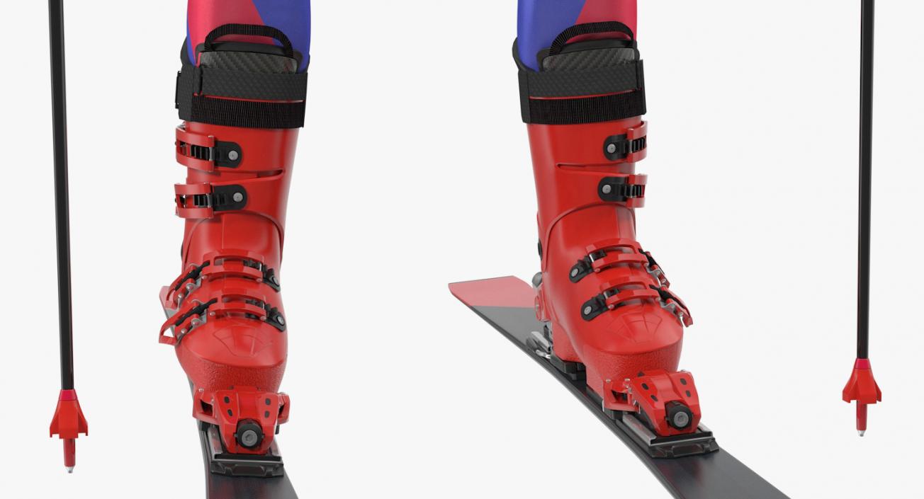 3D Full Skier Equipment Generic model