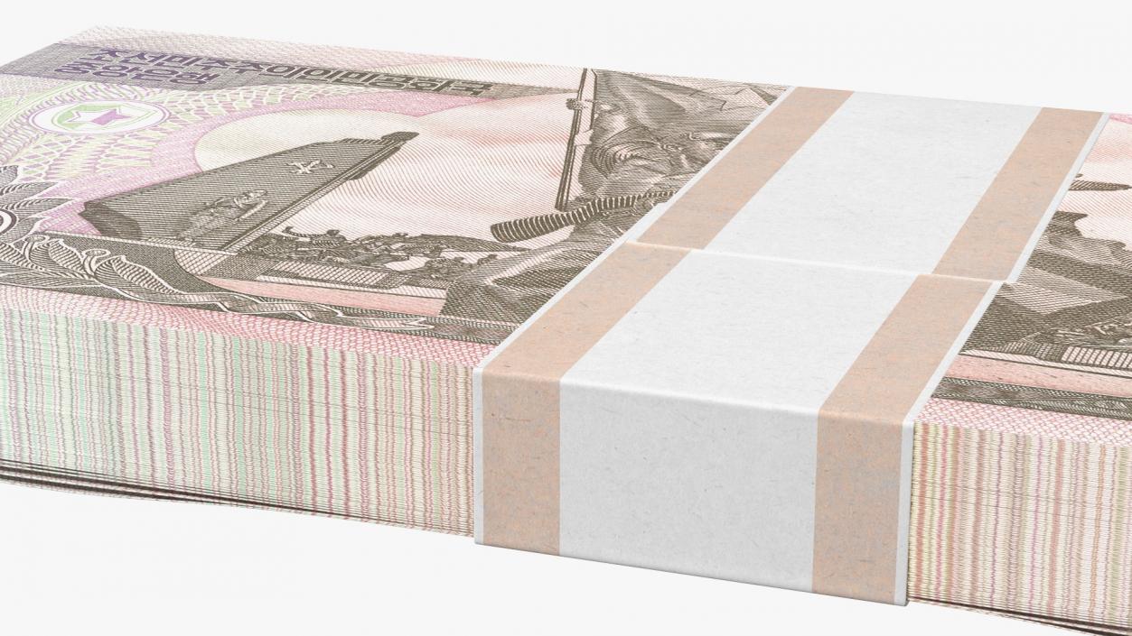 North Korea Banknotes Bundles Collection 2 3D