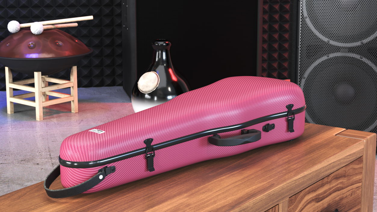 3D Shockproof Violin Case Gewa Pure Red Closed model