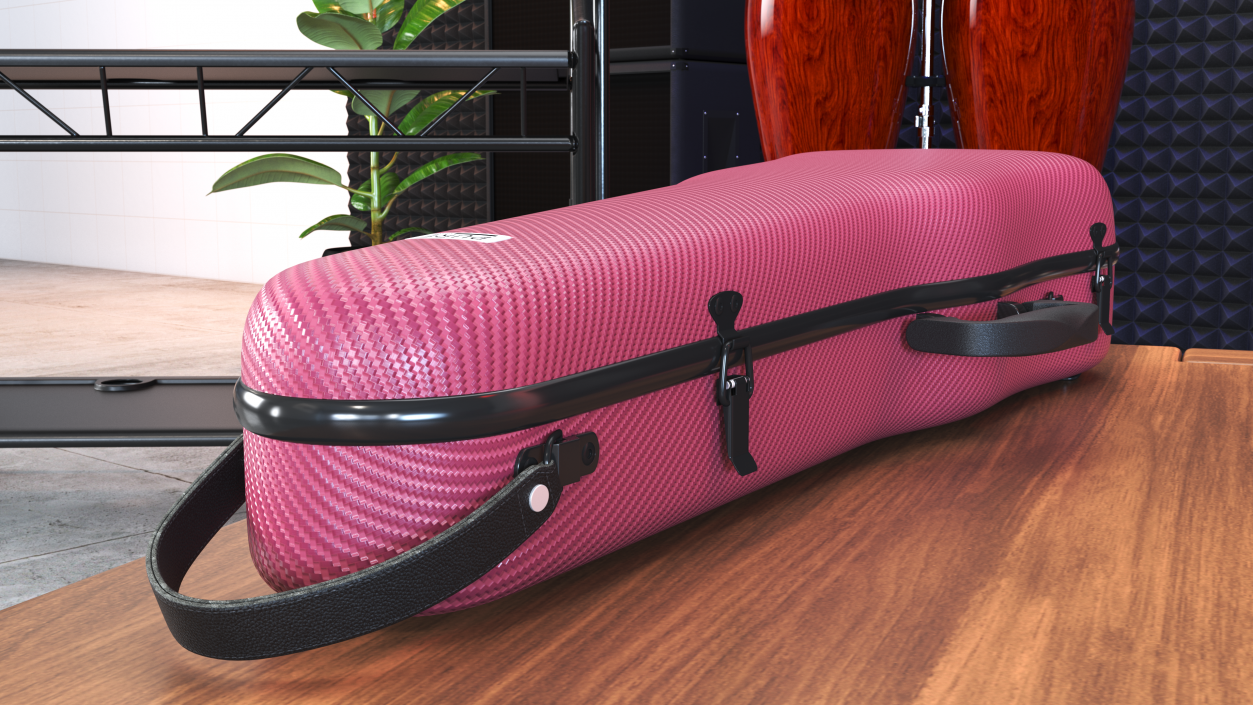 3D Shockproof Violin Case Gewa Pure Red Closed model