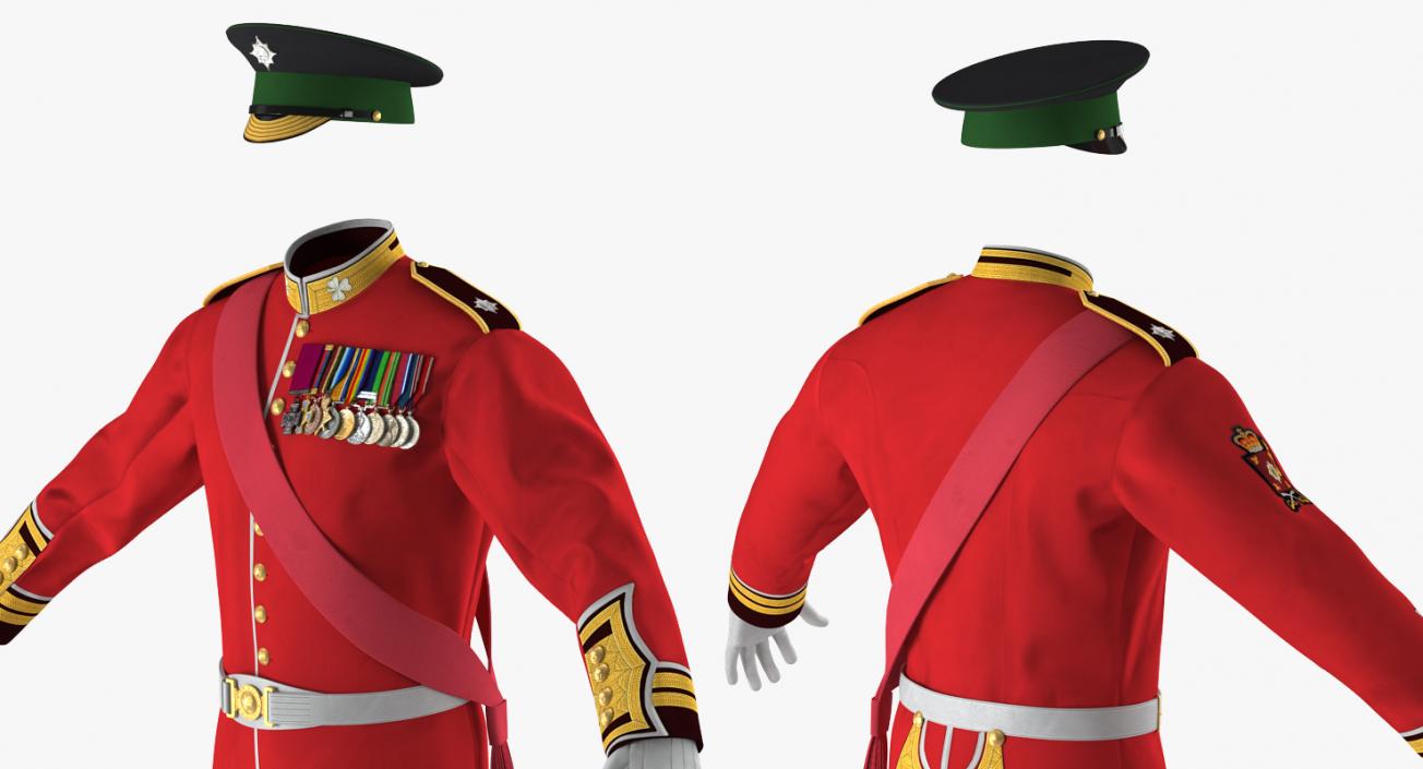 Irish Guard Sergeant Rigged 3D