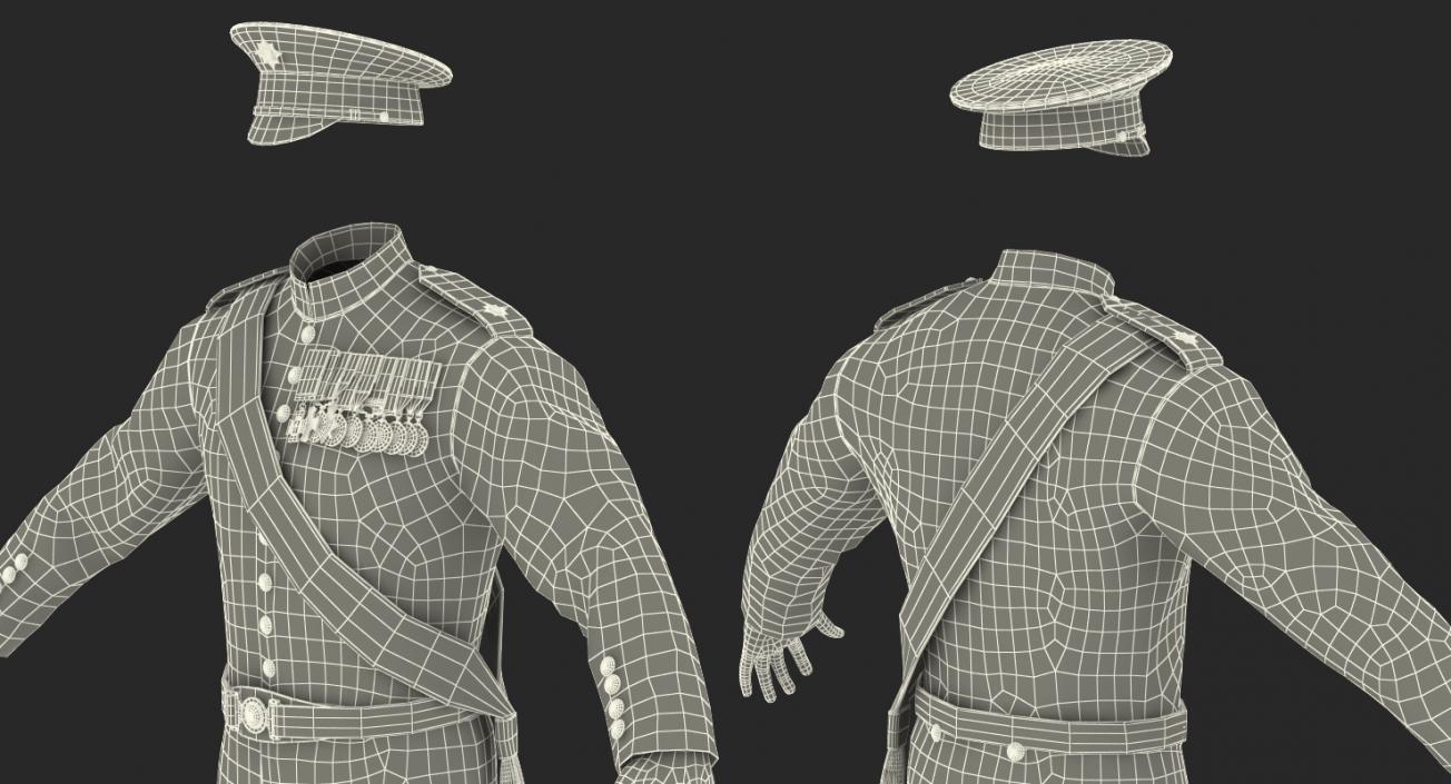 Irish Guard Sergeant Rigged 3D