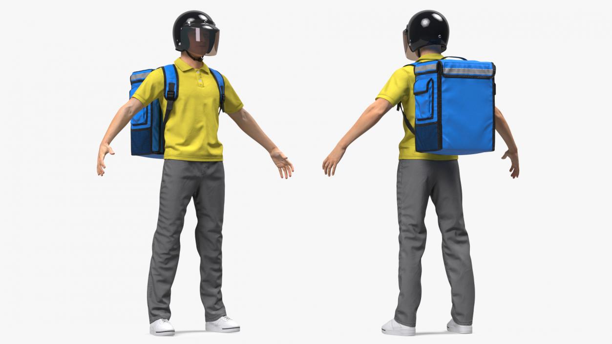 3D model Rigged Delivery Men Collection