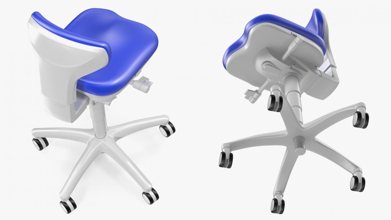 3D Adjustable Dental Stool model