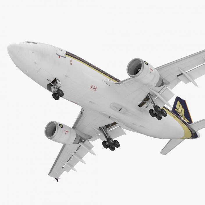 3D Airbus A310-300 Singapore Airlines Rigged