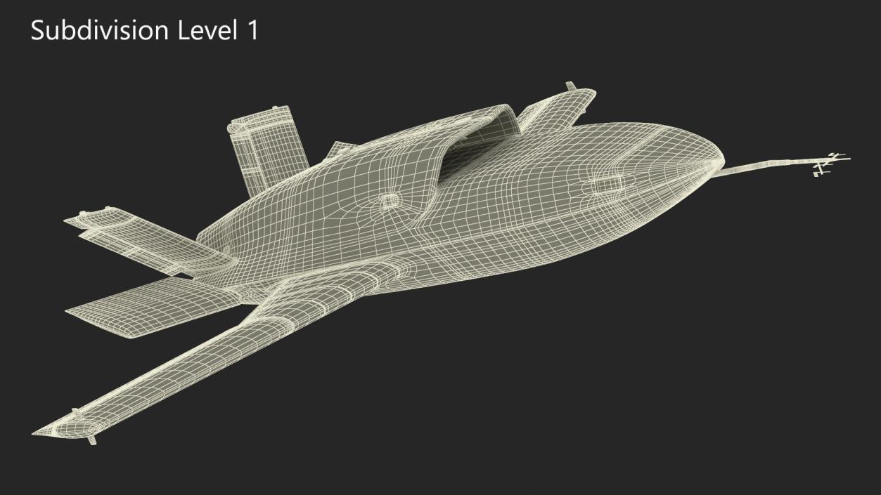 3D Jet Powered UAV EADS Barracuda Rigged for Cinema 4D