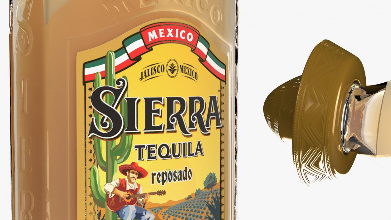 3D Sierra Tequila Reposado model