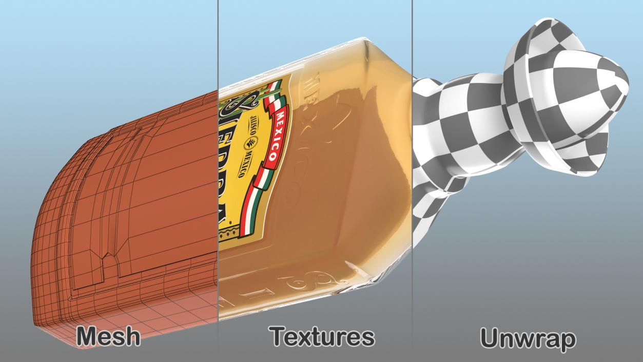 3D Sierra Tequila Reposado model