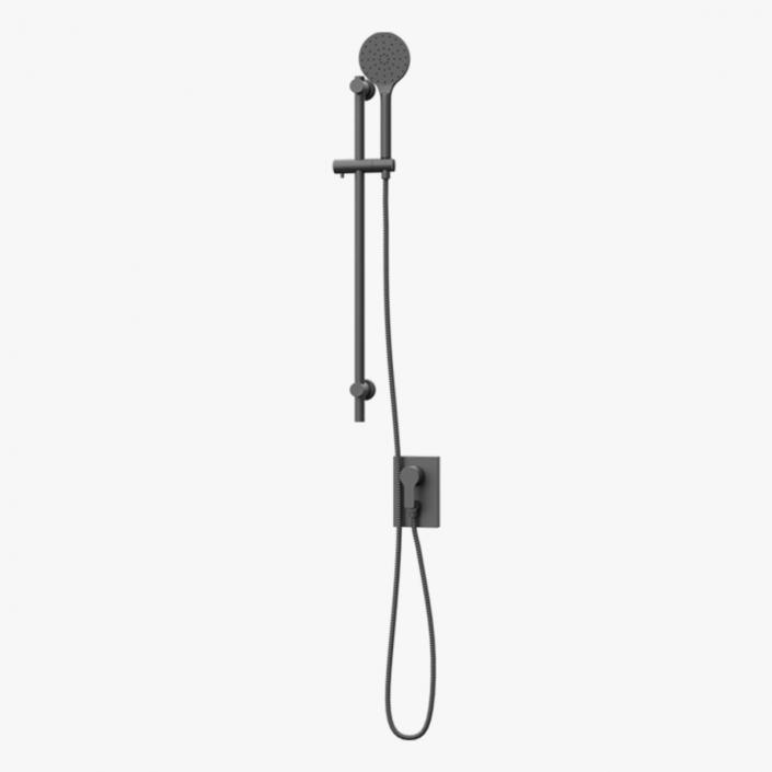 3D Handheld Shower System Black model