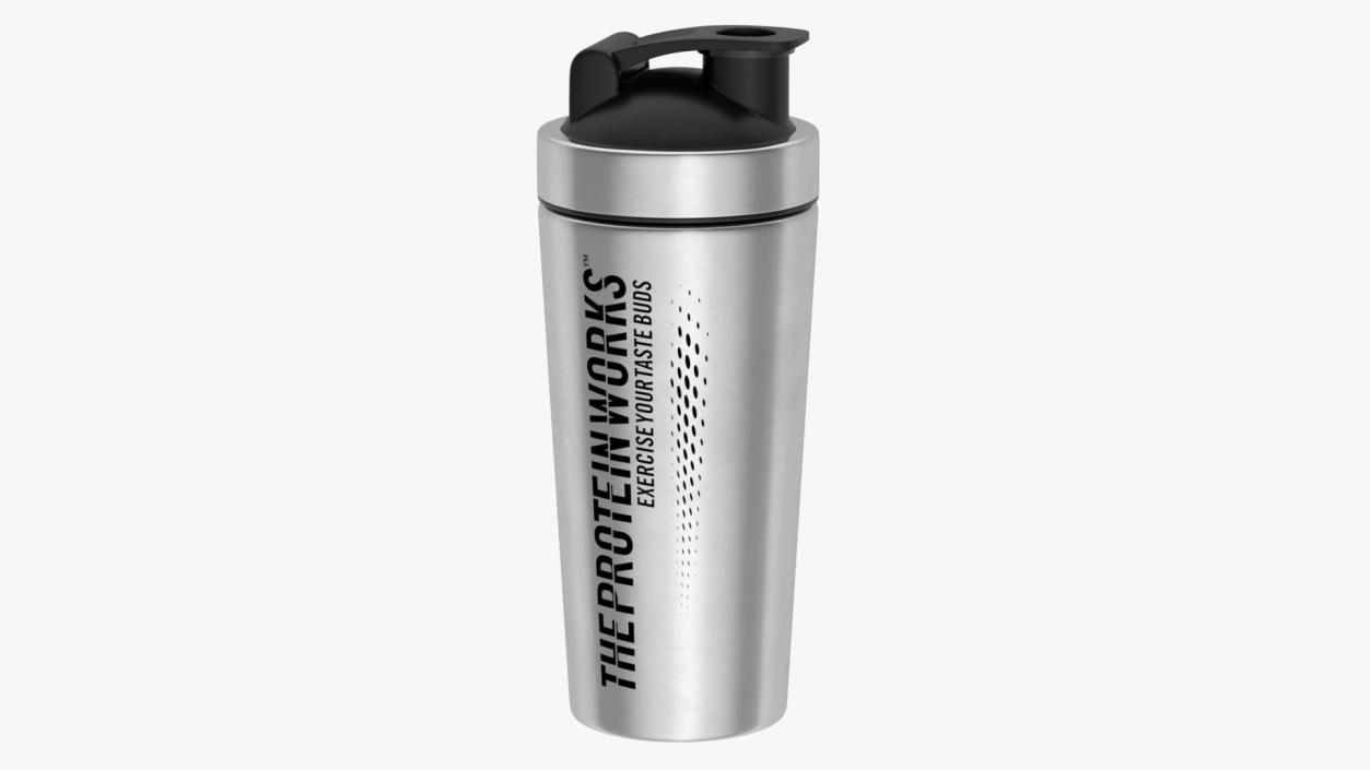 3D The Protein Works Stainless Steel Protein Shaker model