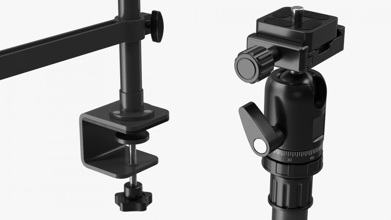 Multifunction Boom Arm Desk Mount Stand 3D model