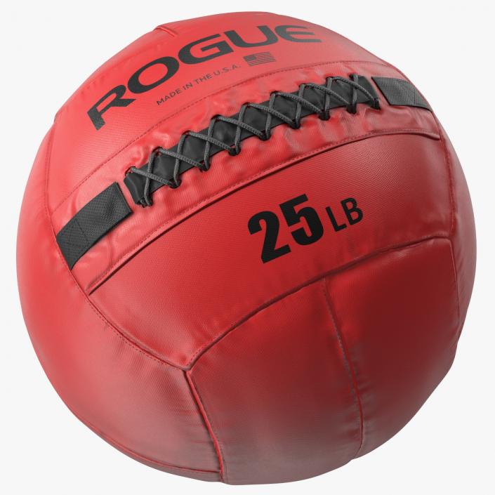 3D model Red Fitness Medicine Ball