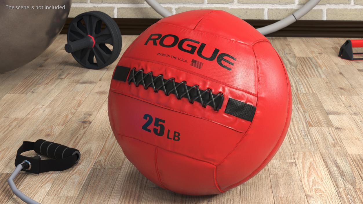 3D model Red Fitness Medicine Ball