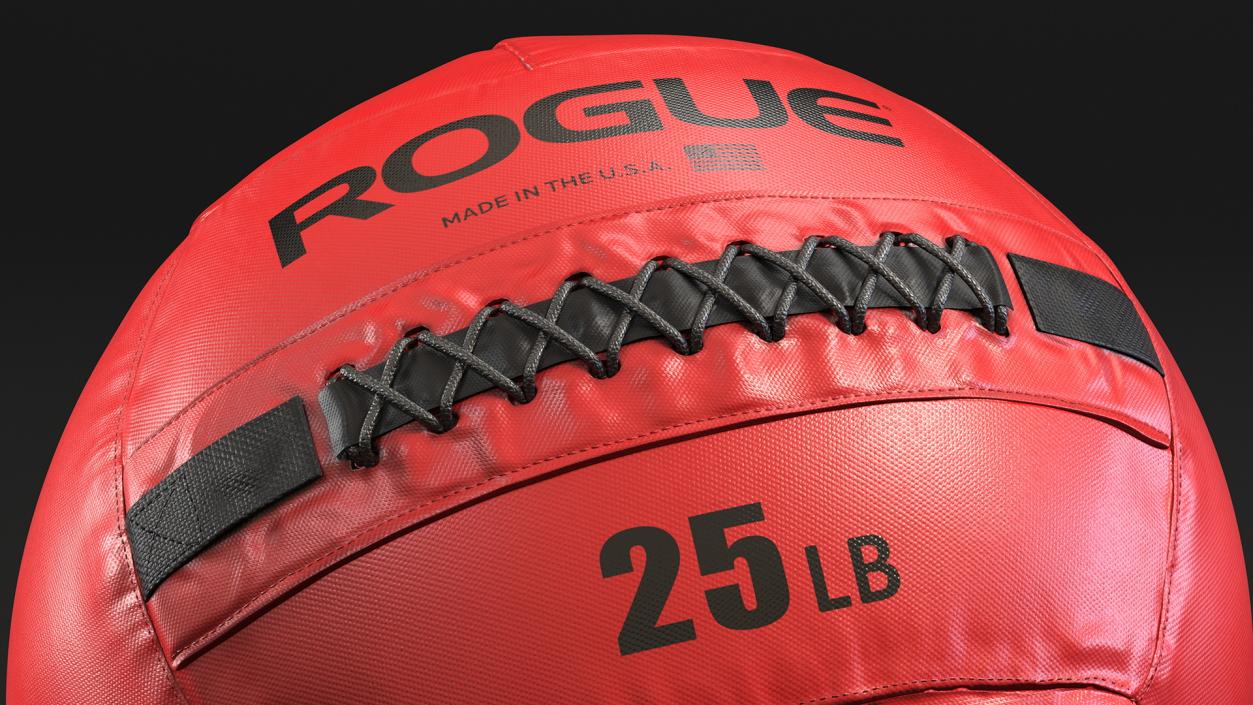 3D model Red Fitness Medicine Ball