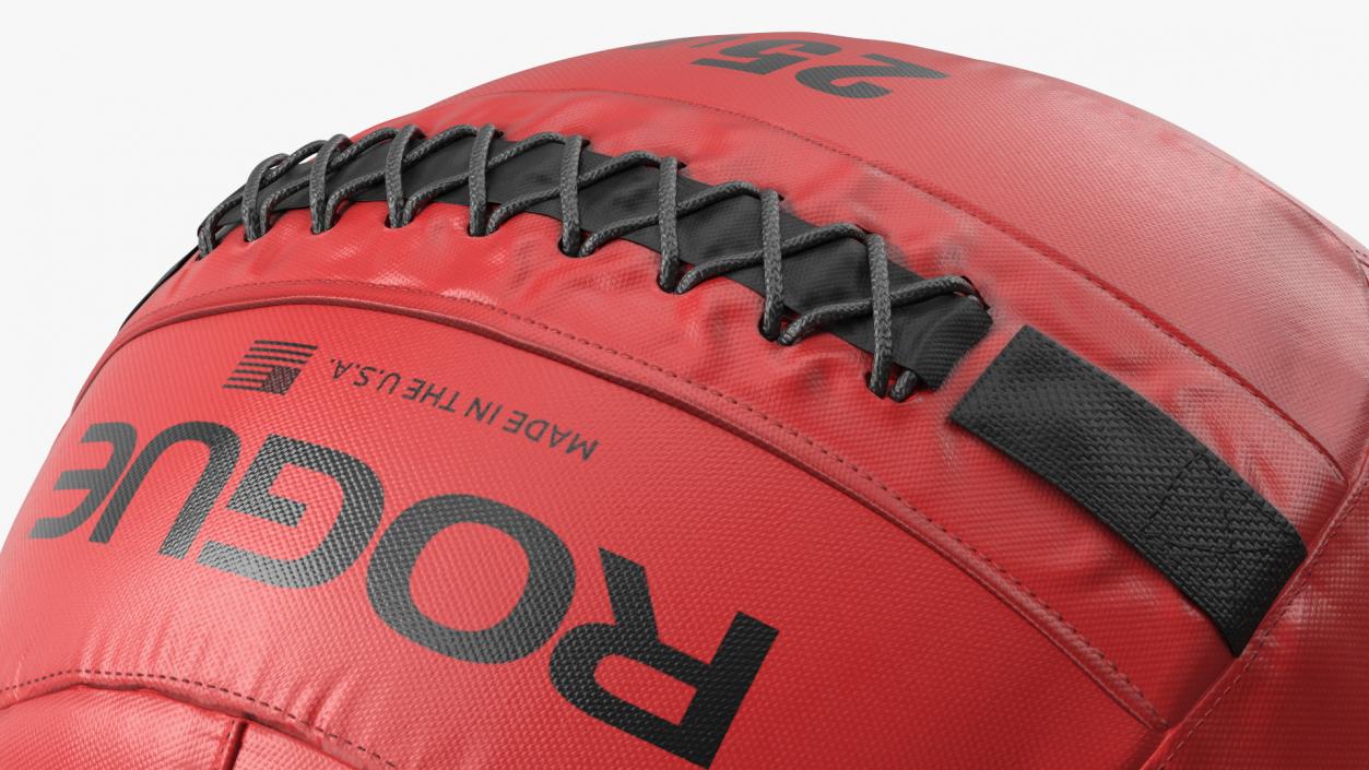 3D model Red Fitness Medicine Ball