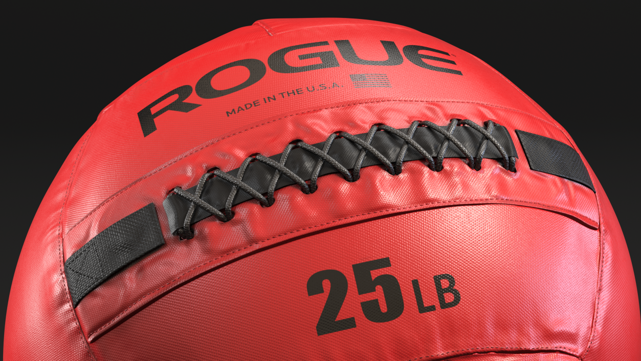 3D model Red Fitness Medicine Ball