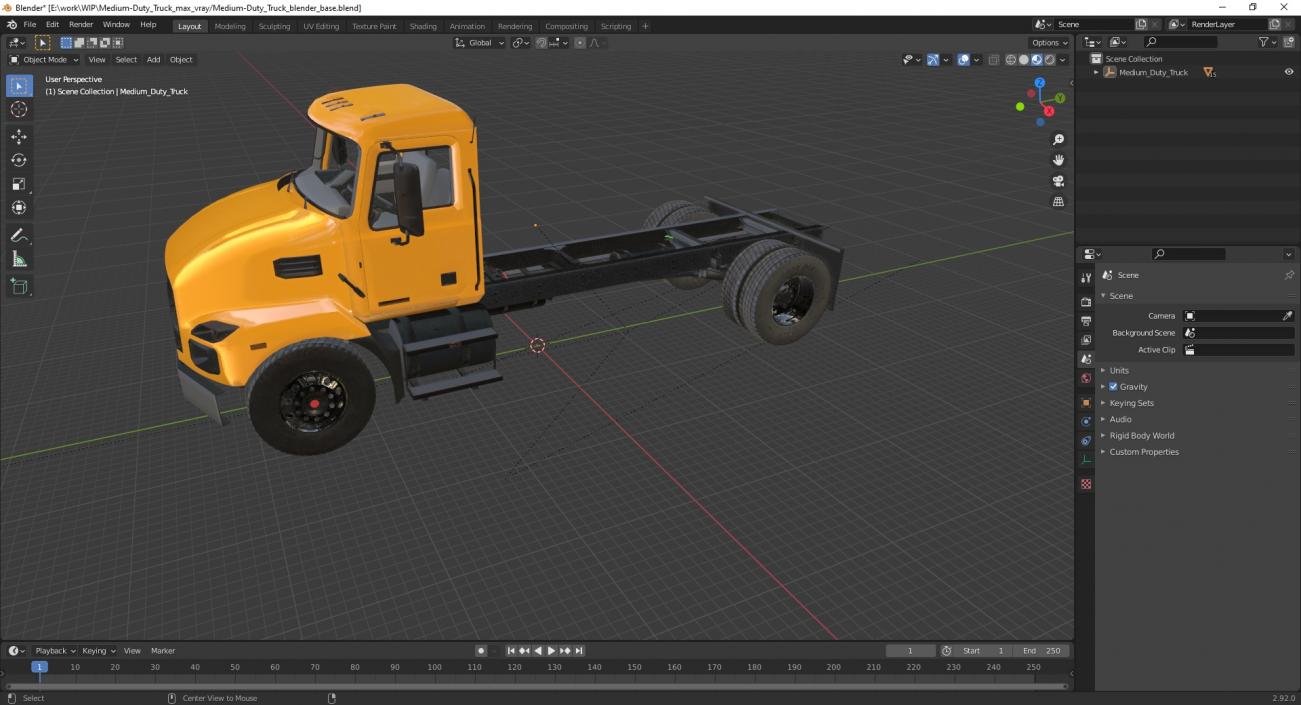 Medium-Duty Truck 3D