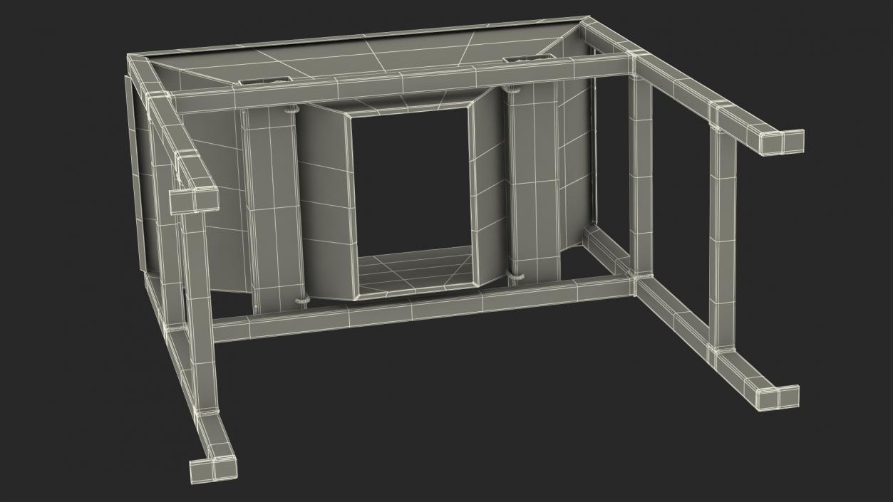 3D Silo Container Filling Funnel Orange