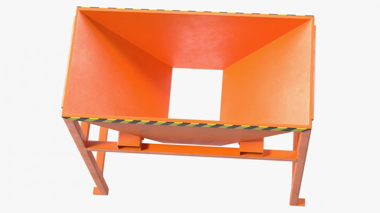 3D Silo Container Filling Funnel Orange