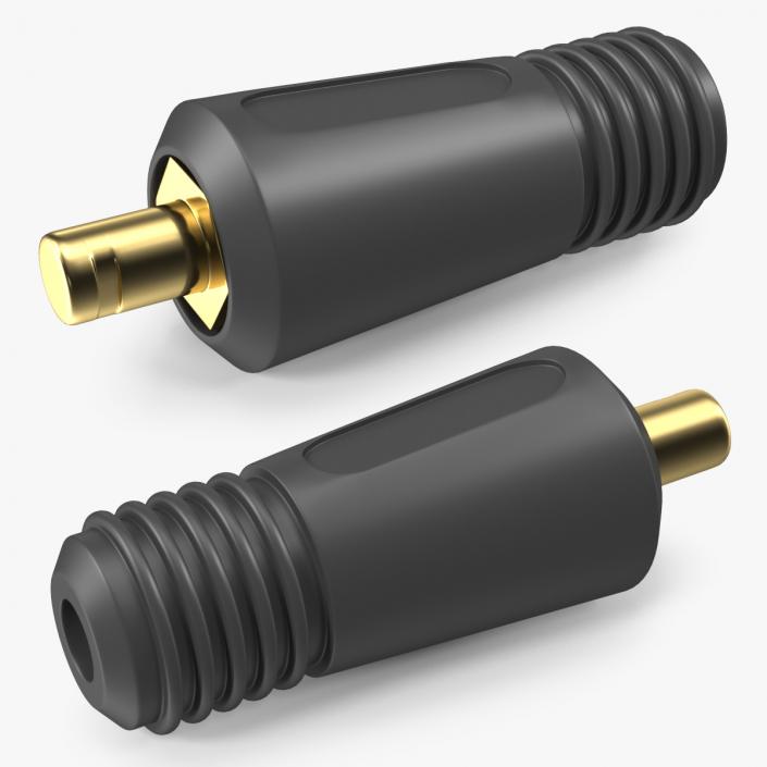 3D Welding Cable Plug Connector model