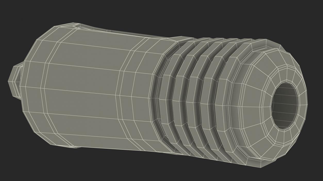 3D Welding Cable Plug Connector model