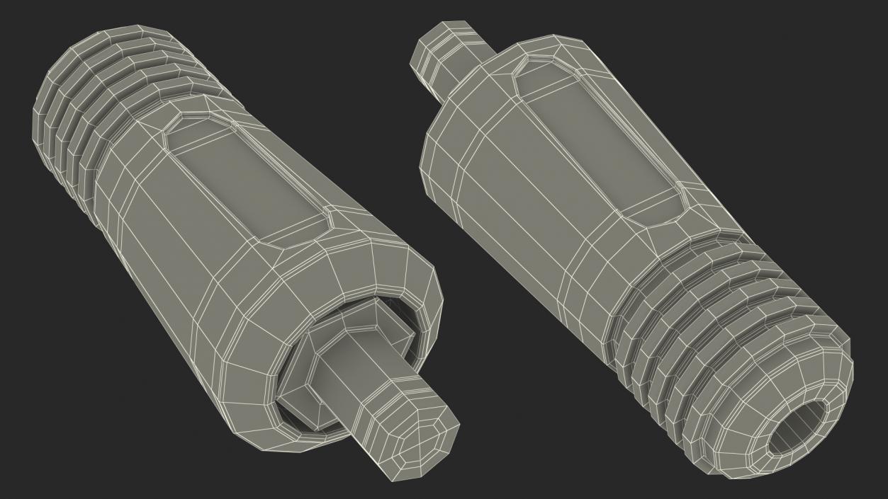 3D Welding Cable Plug Connector model