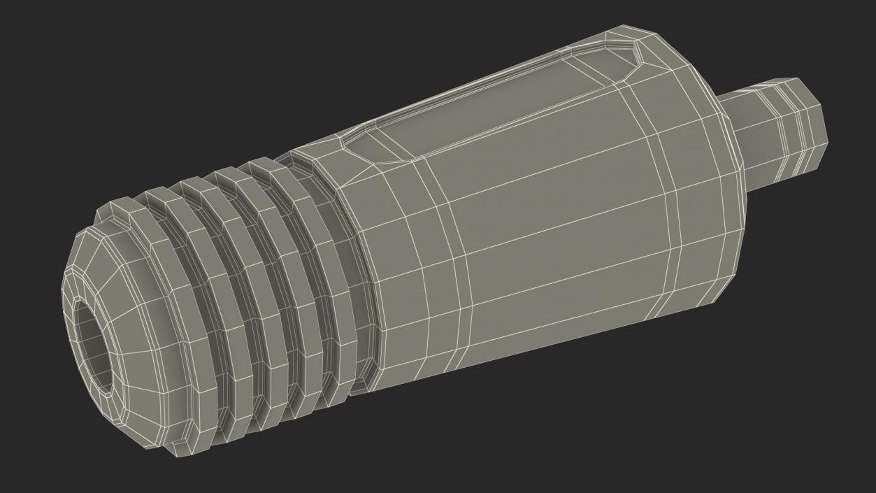 3D Welding Cable Plug Connector model