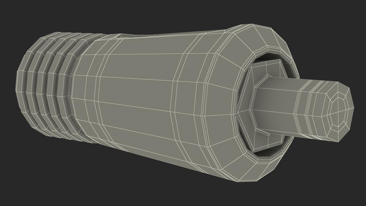 3D Welding Cable Plug Connector model