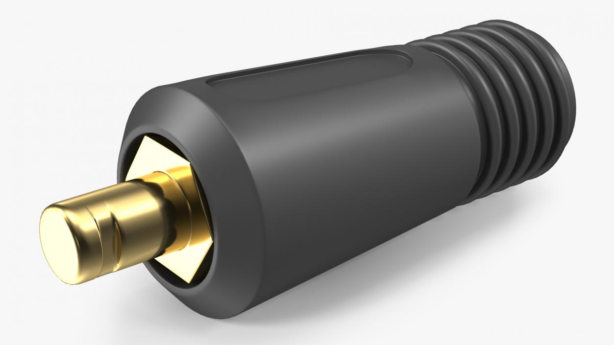 3D Welding Cable Plug Connector model