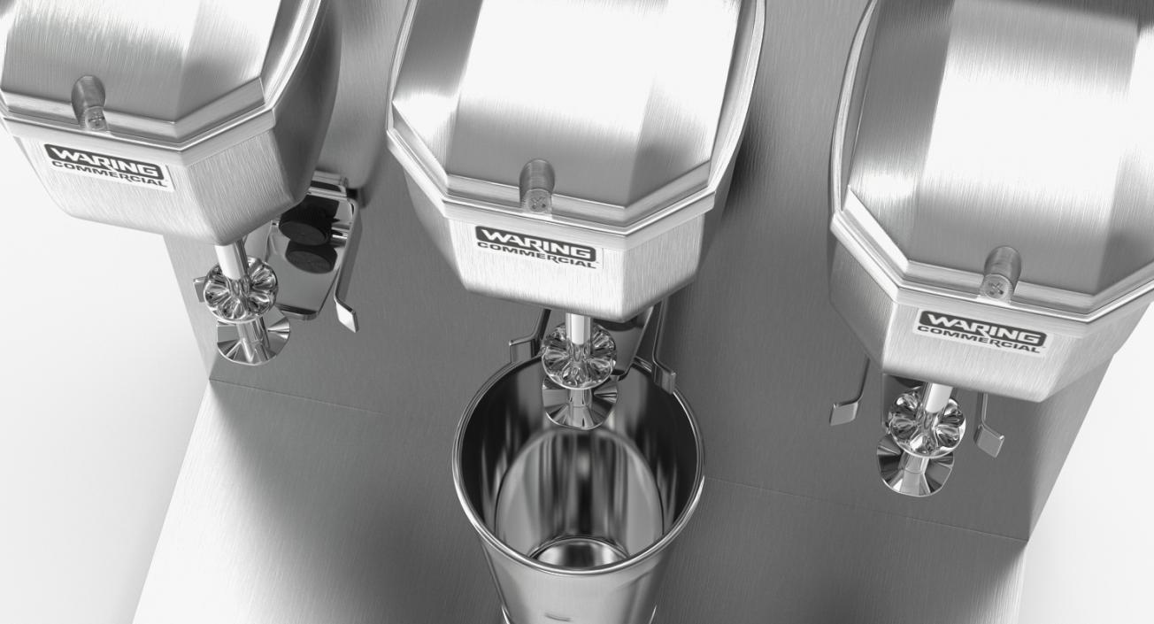 3D Triple Head Milk Shake Maker model