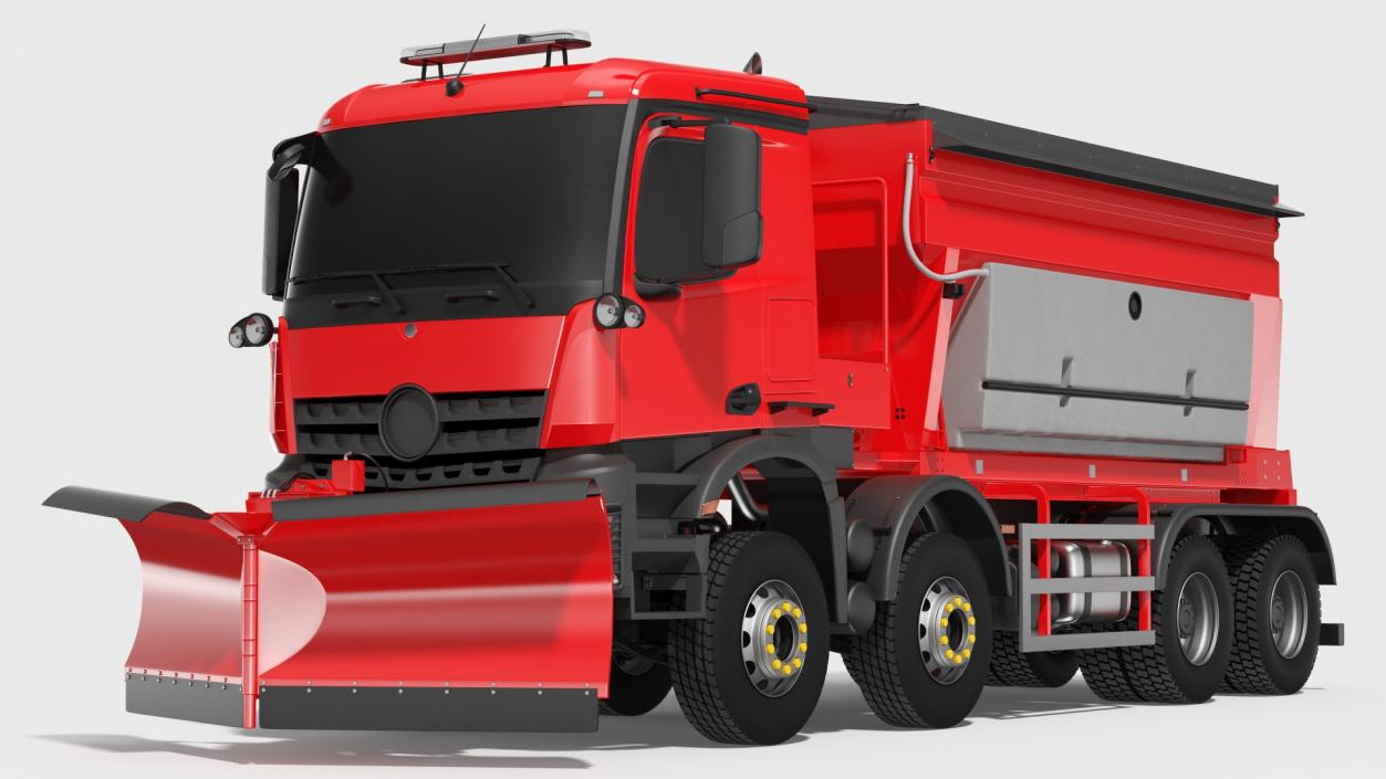 Gritter Truck Simple Interior 3D model