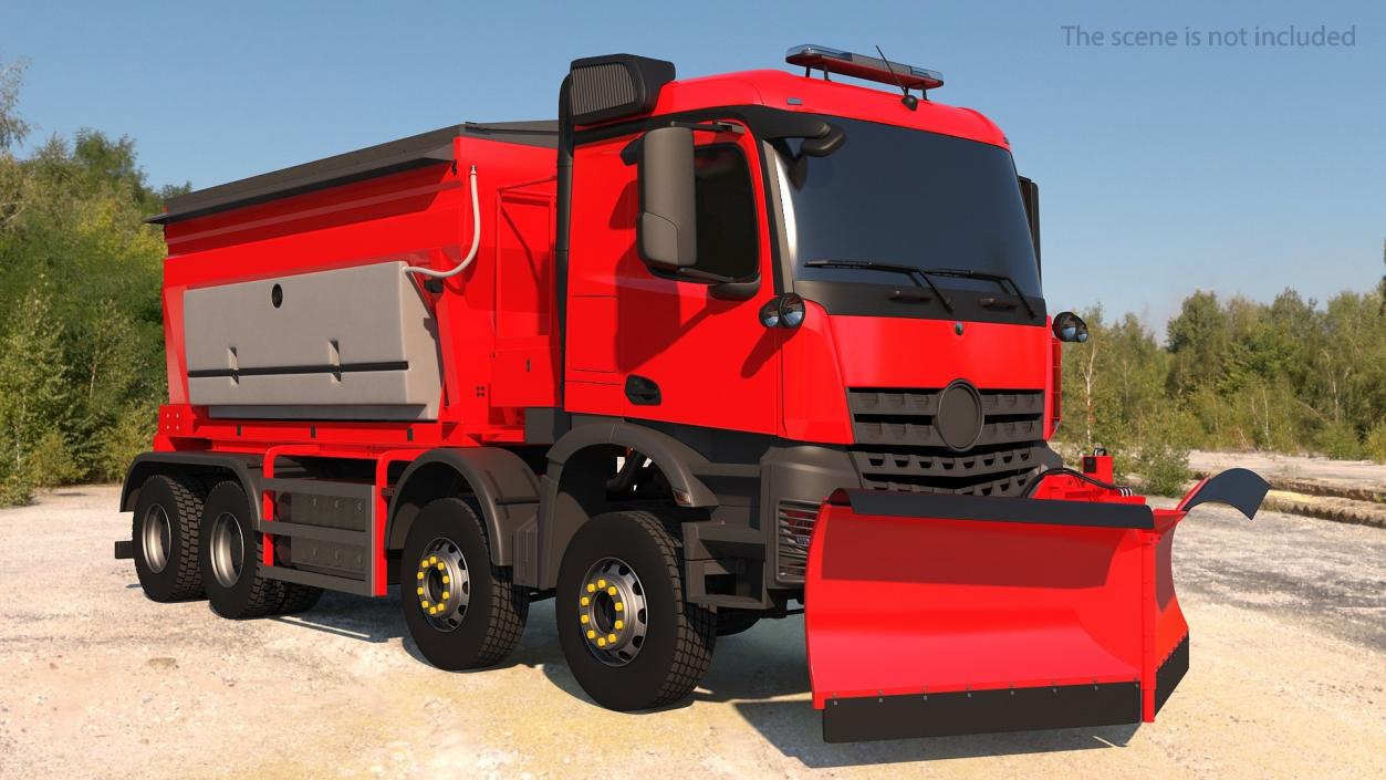 Gritter Truck Simple Interior 3D model