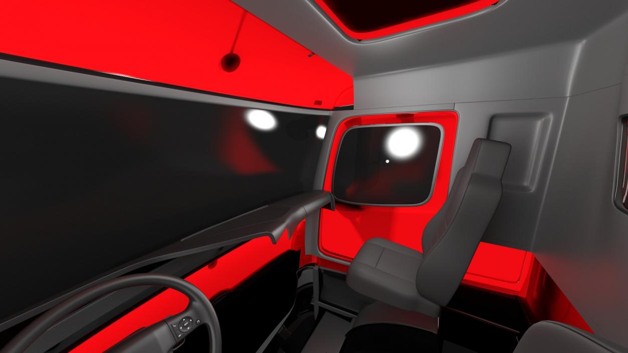 Gritter Truck Simple Interior 3D model