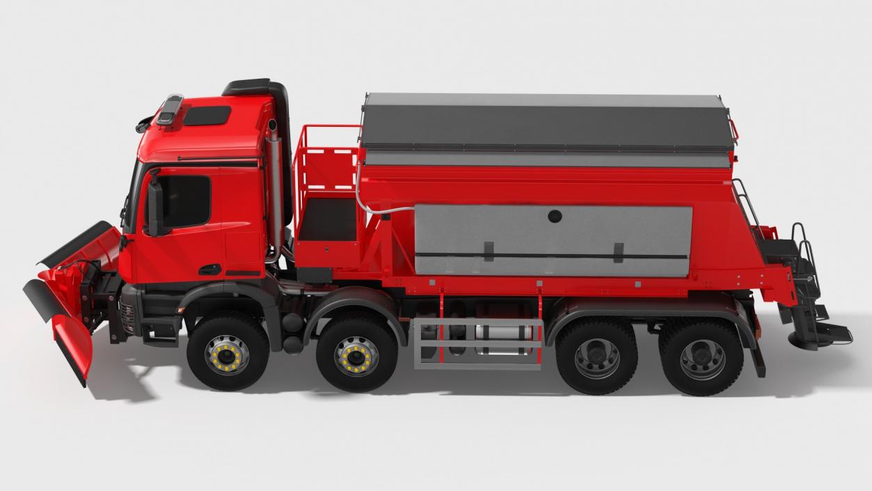 Gritter Truck Simple Interior 3D model