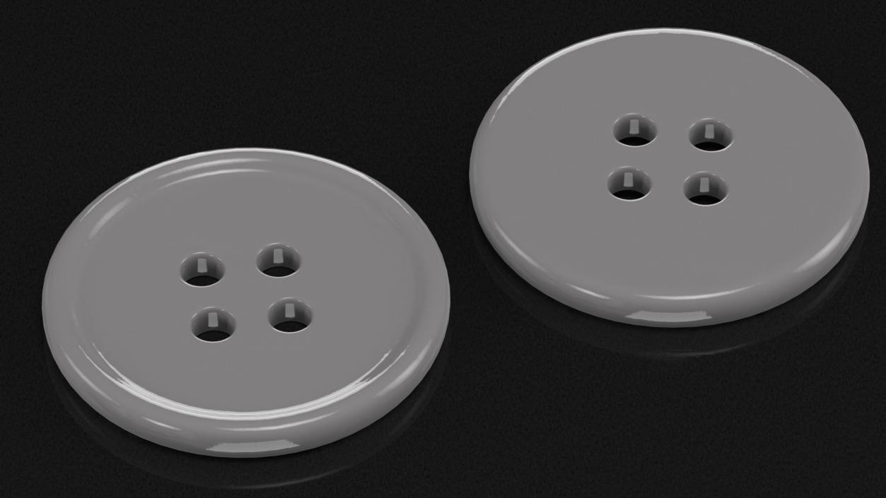 3D Button Grey