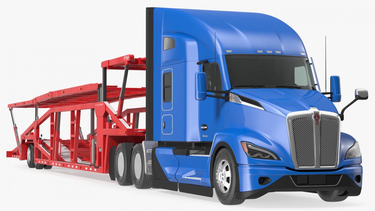 Kenworth Truck with Sun Valley Car Carrier 3D