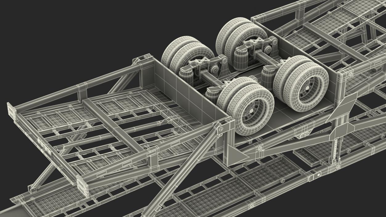 Kenworth Truck with Sun Valley Car Carrier 3D