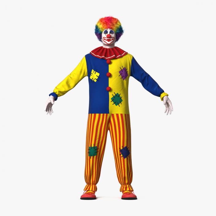 3D model Adult Clown Suit Fur