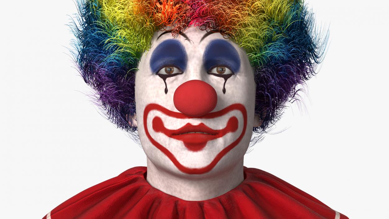 3D model Adult Clown Suit Fur