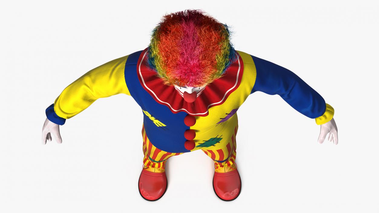 3D model Adult Clown Suit Fur