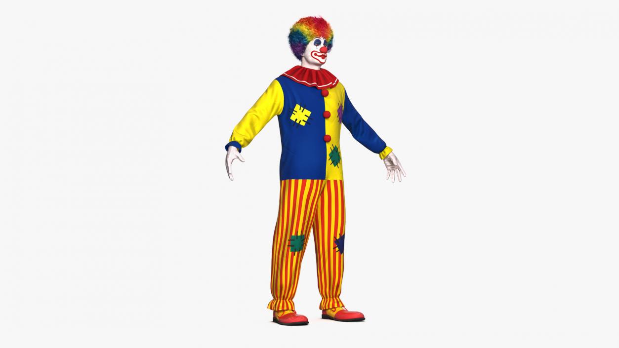 3D model Adult Clown Suit Fur