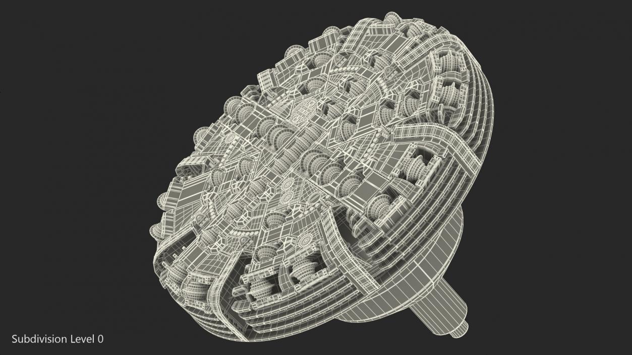 3D model Cutterhead Tunnel Machine