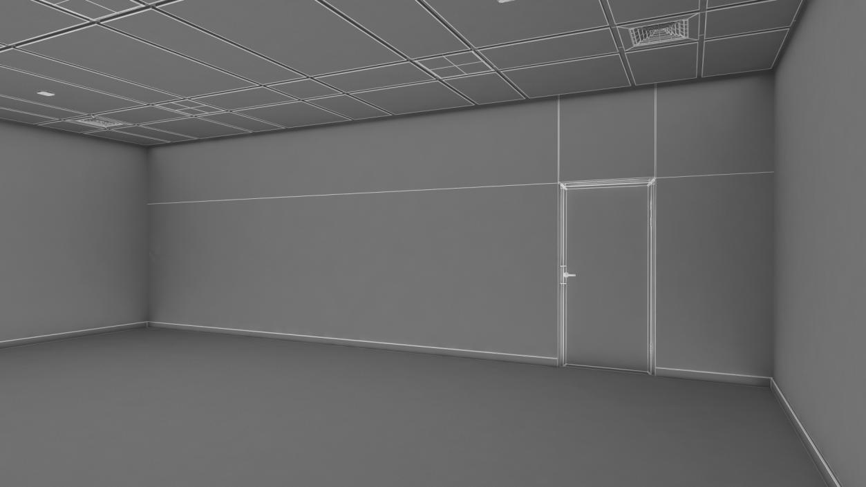 3D model Modern Meeting Room Empty