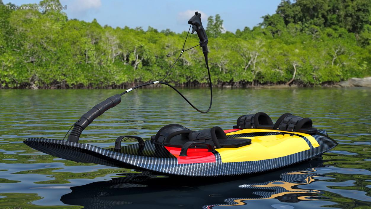 3D Motorised Carbon Fiber Surfboard Red