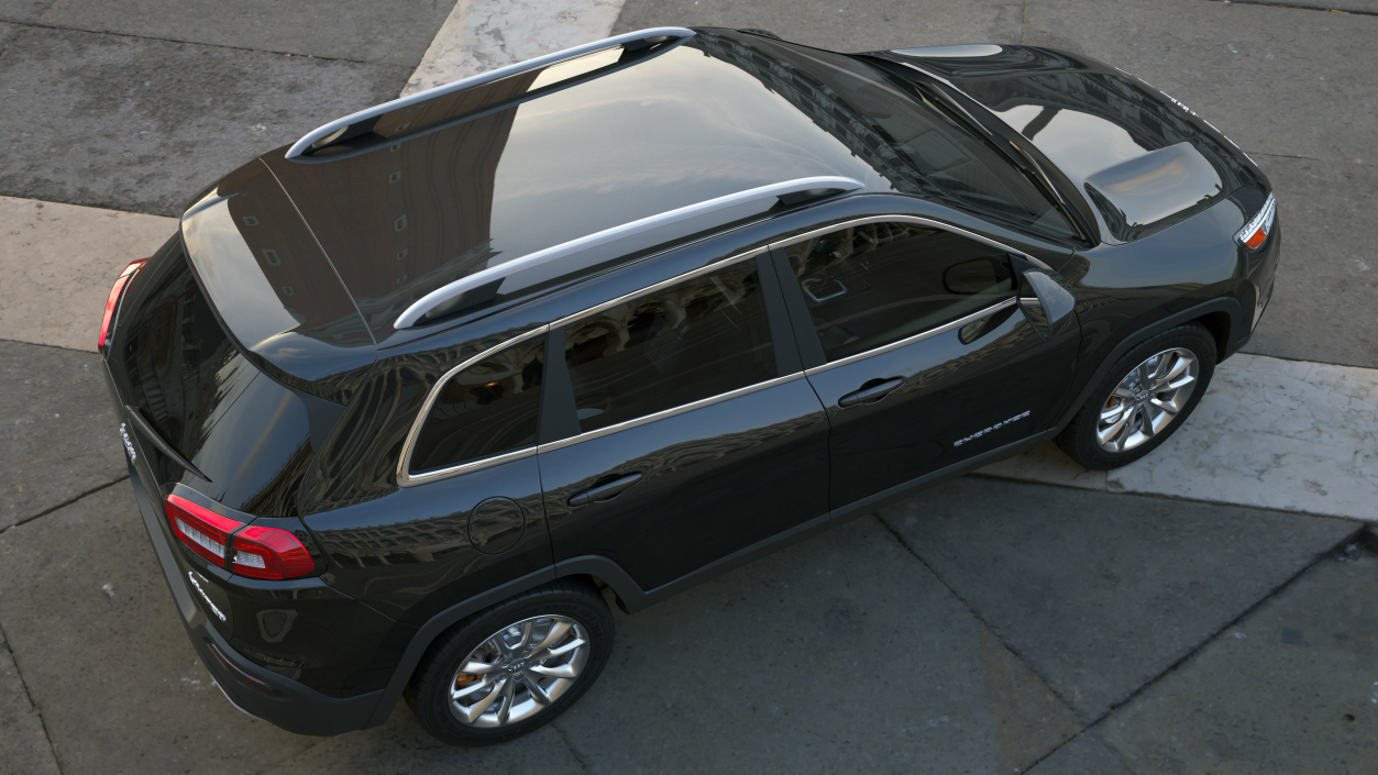 Jeep Cherokee SUV Rigged 3D model