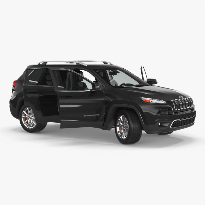 Jeep Cherokee SUV Rigged 3D model