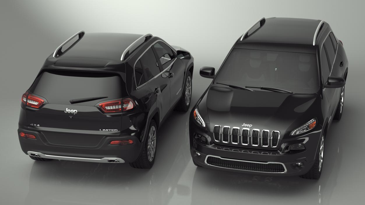 Jeep Cherokee SUV Rigged 3D model