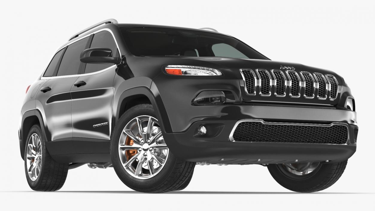 Jeep Cherokee SUV Rigged 3D model