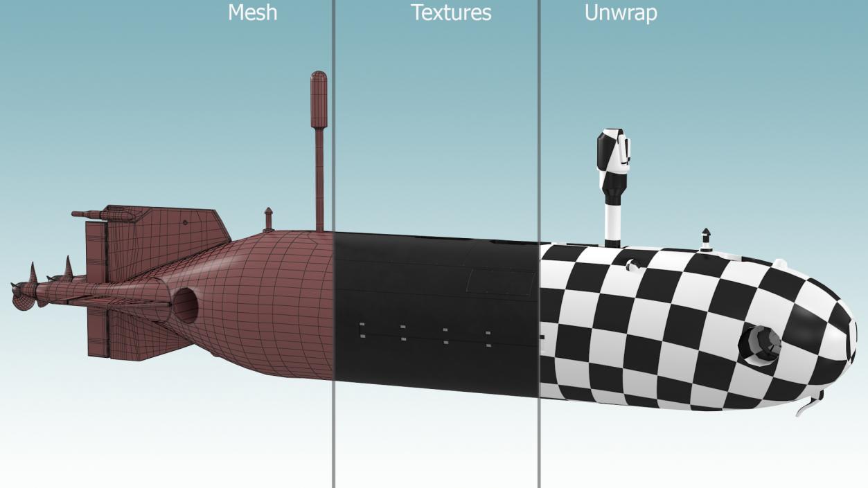 3D model Unmanned Underwater Vehicle(1)